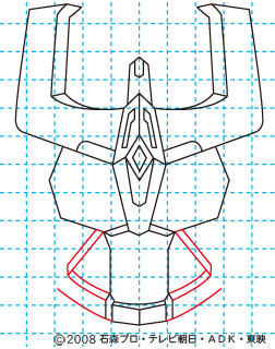 仮面ライダーキバ ライジングイクサ イラストの描き方 10