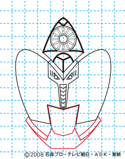 仮面ライダーキバ サガ イラストの描き方08