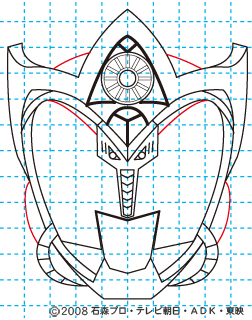 仮面ライダーキバ サガ イラストの描き方11