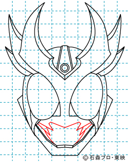 仮面ライダーアギト アギト イラストの描き方 グランドフォーム08