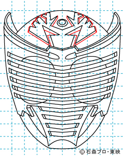 仮面ライダー龍騎 仮面ライダー龍騎 りゅうき の描き方 きゃらかき 子供が喜ぶキャラクターのイラスト講座