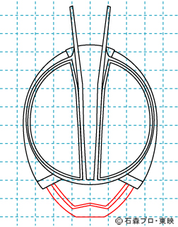 仮面ライダー555(ファイズ) イラストの描き方 MASKED RIDER Φs04