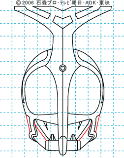 仮面ライダーカブト イラストの描き方 カブト(ライダーフォーム)08