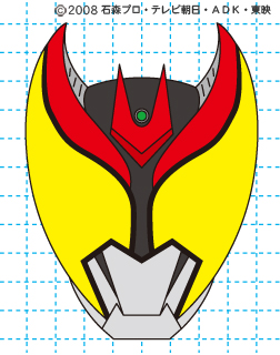 仮面ライダーキバ イラストの描き方 キバ(キバフォーム) MASKED RIDER KIVA 完成01