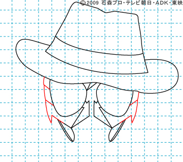 仮面ライダーW(ダブル) 仮面ライダースカル イラストの描き方 おやじさん06