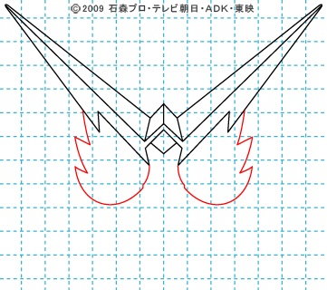 仮面ライダーW(ダブル) 仮面ライダーダブル イラストの描き方 ファングジョーカー04