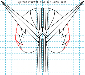 仮面ライダーW(ダブル) 仮面ライダーダブル イラストの描き方 ファングジョーカー08