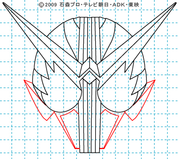 仮面ライダーW(ダブル) 仮面ライダーダブル イラストの描き方 ファングジョーカー09