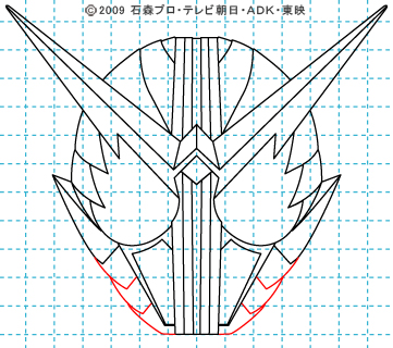 仮面ライダーW(ダブル) 仮面ライダーダブル イラストの描き方 ファングジョーカー10