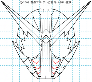 仮面ライダーW(ダブル) 仮面ライダーダブル イラストの描き方 ファングジョーカー11