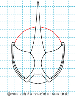 仮面ライダーW(ダブル) 仮面ライダーアクセル イラストの描き方 04