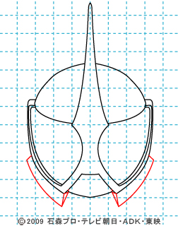 仮面ライダーW(ダブル) 仮面ライダーアクセル イラストの描き方 05