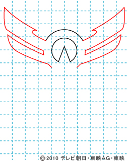 天装戦隊ゴセイジャー イラストの描き方 gosei マーク(スカイック・シーイック・ランディック)02