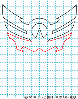 天装戦隊ゴセイジャー イラストの描き方 gosei マーク(スカイック・シーイック・ランディック)03