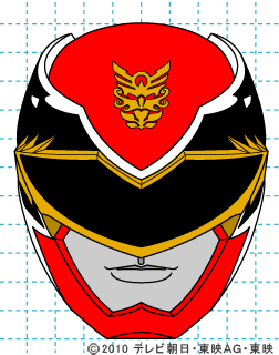 天装戦隊ゴセイジャー ゴセイレッド イラストの描き方 gosei red完成01