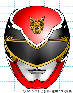 天装戦隊ゴセイジャー ゴセイレッド イラストの描き方 gosei red完成02