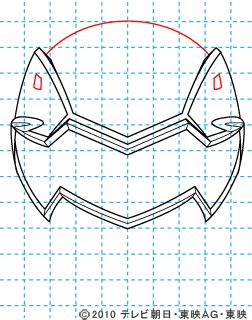 天装戦隊ゴセイジャー ゴセイブラック イラストの描き方 gosei black05