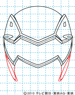 天装戦隊ゴセイジャー ゴセイブラック イラストの描き方 gosei black06