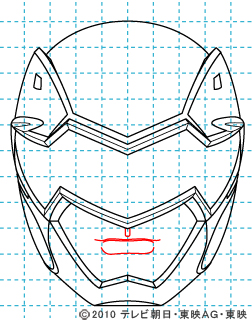 天装戦隊ゴセイジャー ゴセイレッド イラストの描き方 gosei black09