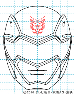 天装戦隊ゴセイジャー ゴセイブラック イラストの描き方 gosei black10