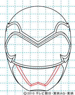 天装戦隊ゴセイジャー ゴセイピンク イラストの描き方 gosei pink08