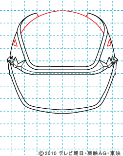 天装戦隊ゴセイジャー ゴセイブルー イラストの描き方 gosei blue05