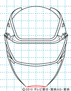 天装戦隊ゴセイジャー ゴセイブルー イラストの描き方 gosei blue07
