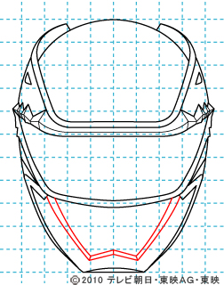 天装戦隊ゴセイジャー ゴセイブルー イラストの描き方 gosei blue08