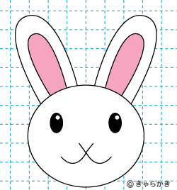 動物 ウサギ イラストの描き方 rabbit 完成01