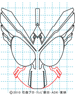 仮面ライダーオーズ オーズ タトバコンボ ooo イラストの描き方 08