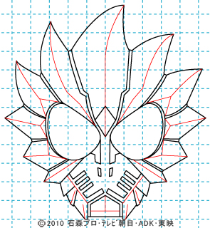仮面ライダーオーズ ooo イラストの描き方 ラトラーター11.jpg