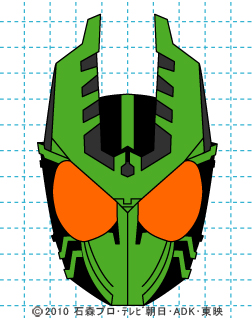 仮面ライダーオーズ イラストの描き方 ガタキリバ 完成01.jpg
