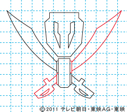 海賊戦隊ゴーカイジャー イラストの描き方 ゴーカイジャーマーク05.jpg