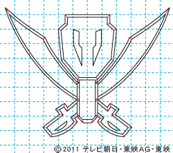 海賊戦隊ゴーカイジャー イラストの描き方 ゴーカイジャーマーク07.jpg