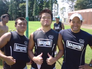中央大学ラグビー部のみなさん