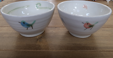 鳥のお茶碗