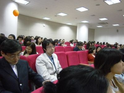 映画会が始まる直前