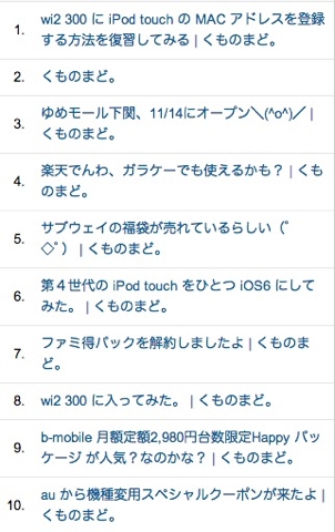 ベスト10