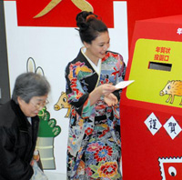 知花くららさんの振袖 多奈ゑりきもの