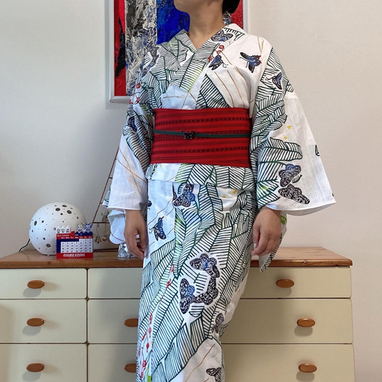 ハセガワアヤさんのブランド「ばらいろ」のゆかた、やっと買え