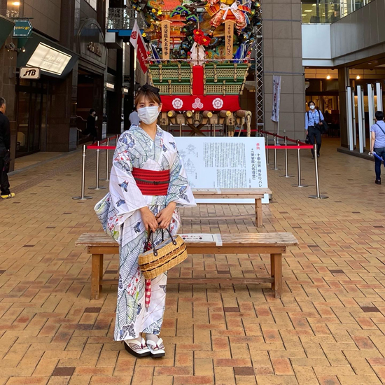 ハセガワアヤさんのブランド「ばらいろ」のゆかた、やっと買えました