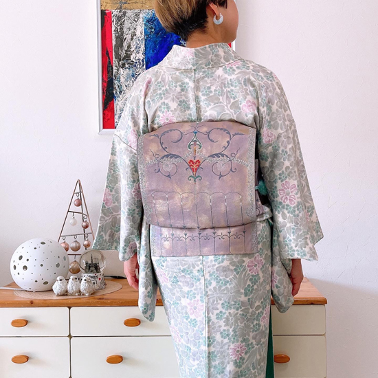 小紋に洒落袋帯 | 多奈ゑりきもの