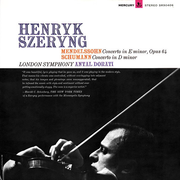 メンデルスゾーン ヴァイオリン協奏曲 - シェリング／ドラティ／ロンドン交響楽団 1964 | 中庸の徳～クラシックの名演、名盤