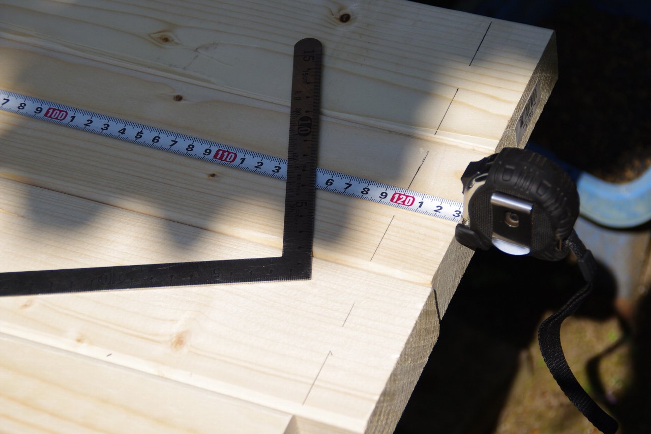 2×4のSPF材でガーデンテーブルを作る（その1/2） | noguchan's blog - Photo's LIFE