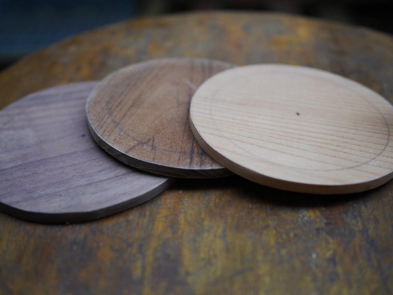 木製コースターを作っています | noguchan's blog - Photo's LIFE