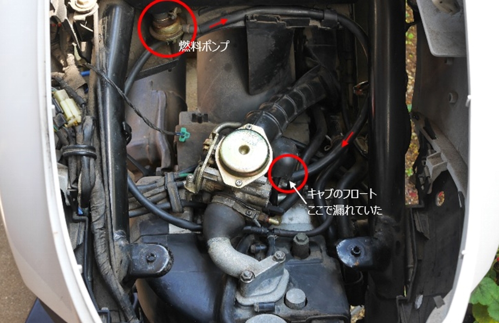 SYM UMi（海）50の整備・・・セルは回るが、エンジンは掛から