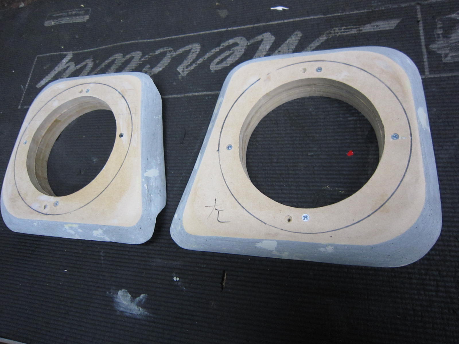 HA25アルト用ワンオフスピーカーアウターバッフル