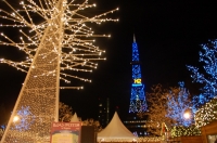 「ミュンヘン・クリスマス市」2009札幌大通公園イルミネーション、クリスマスグッズやドイツの飲食店を集めたイベント