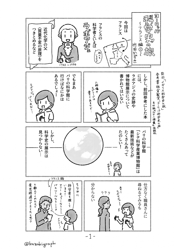 ヨーロッパ科学史の旅 フランス編① ラボアジェとパリ工芸博物館