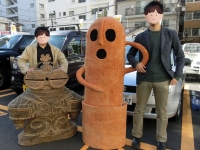 駐車場に集まったメンバー